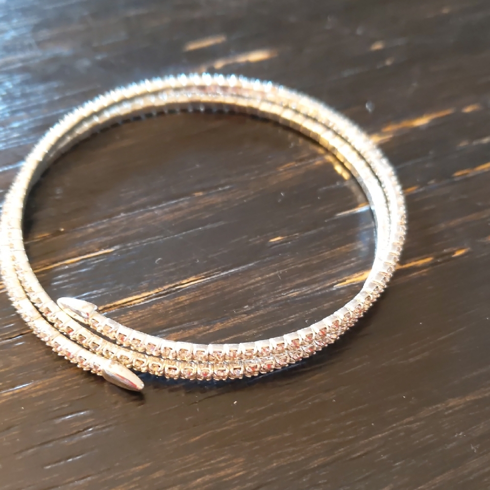 Elegant Silver Wrap Bracelet